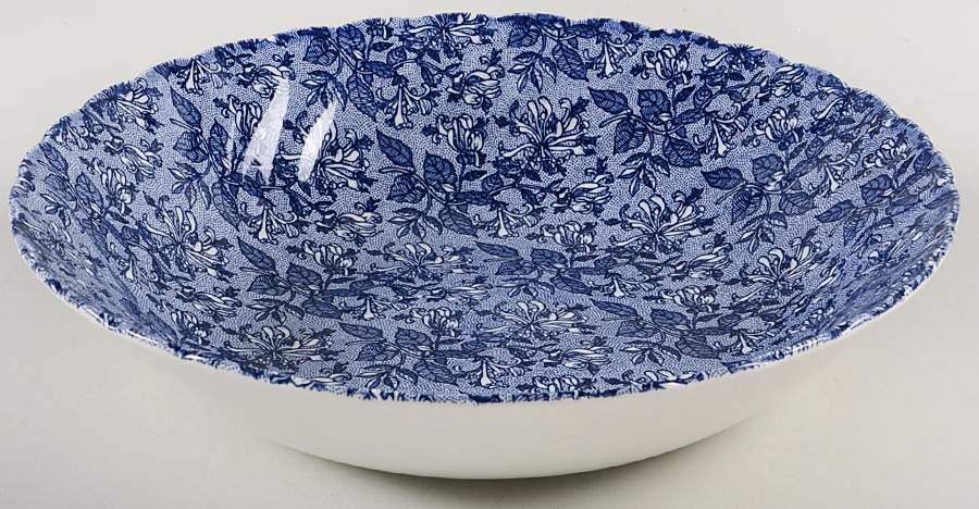Honeysuckle Blue 9" Soup/Pasta Bowl by Churchill-1