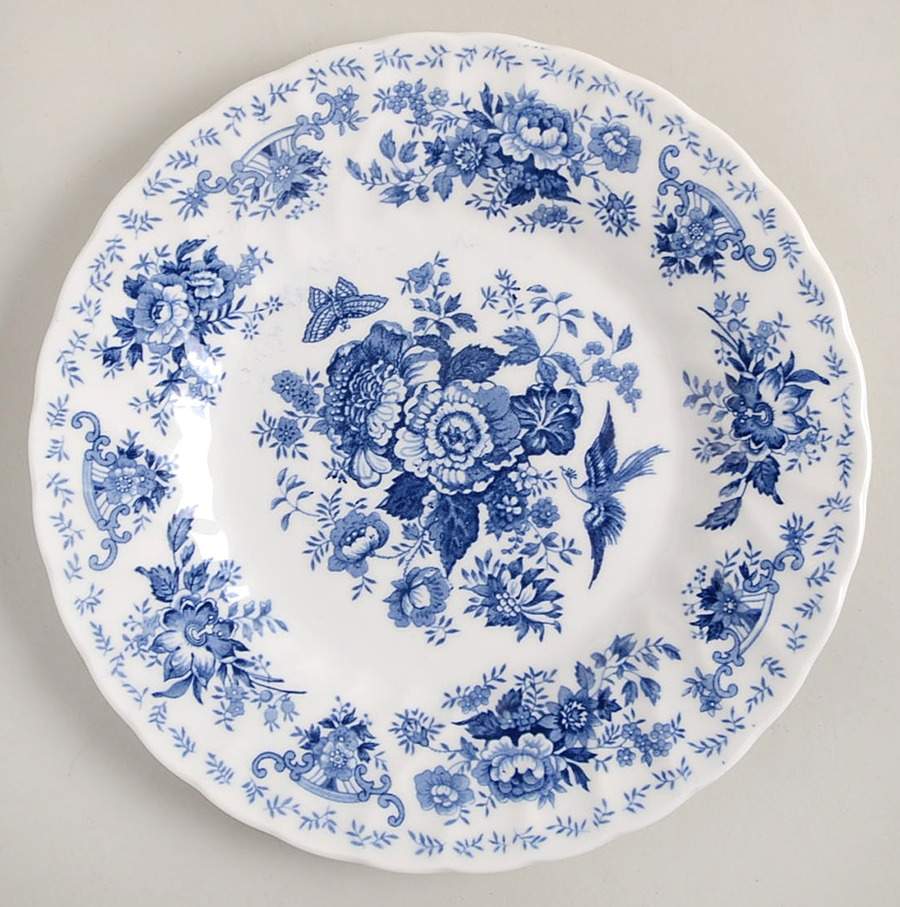 Oriental Garden Dark Blue Salad Plate by Churchill-1