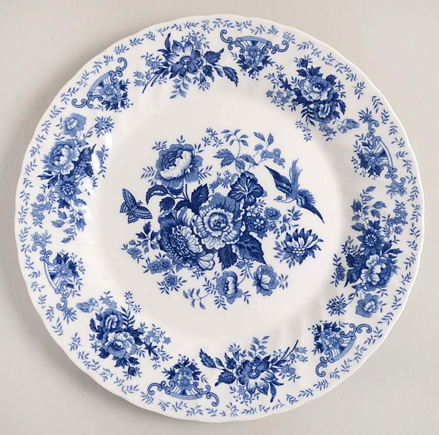 Oriental Garden Dark Blue Dinner Plate by Churchill-1