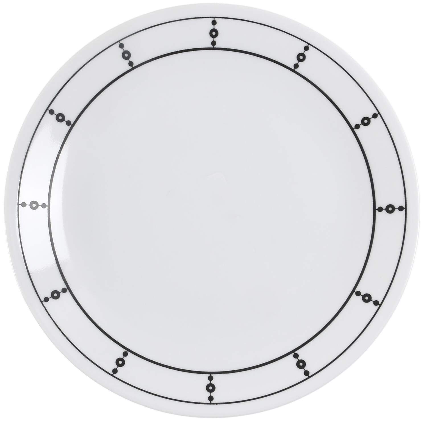 Black and White Luncheon Plate by Corning Corelle-1