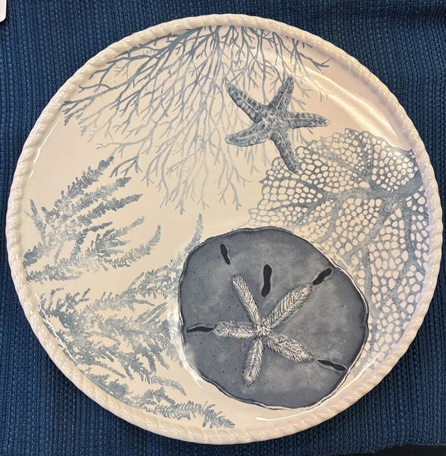 Coastal Salad/Dessert Plate by Cracker Barrel-1