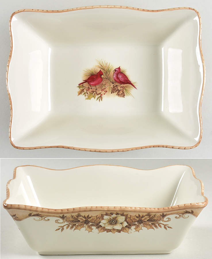 Woodland 10" Square Serving Bowl by Cracker Barrel-1