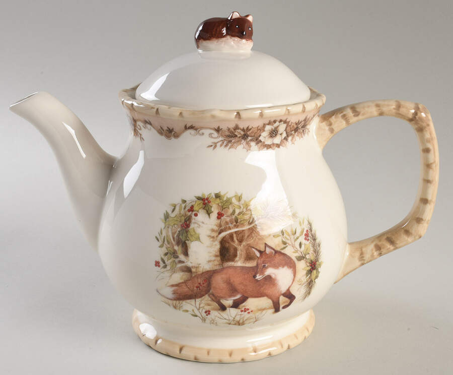Woodland Teapot & Lid by Cracker Barrel-1