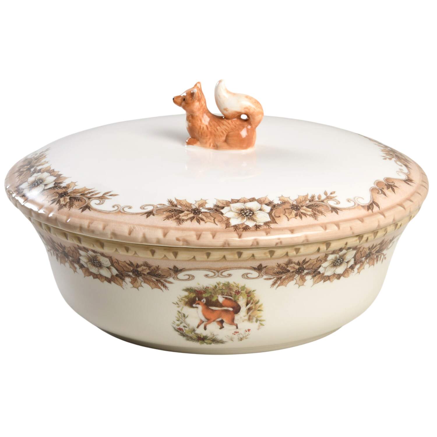 Woodland Round Covered Baker by Cracker Barrel-1