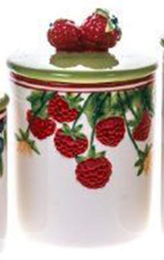 Berries Medium Canister & Lid by Cracker Barrel-1