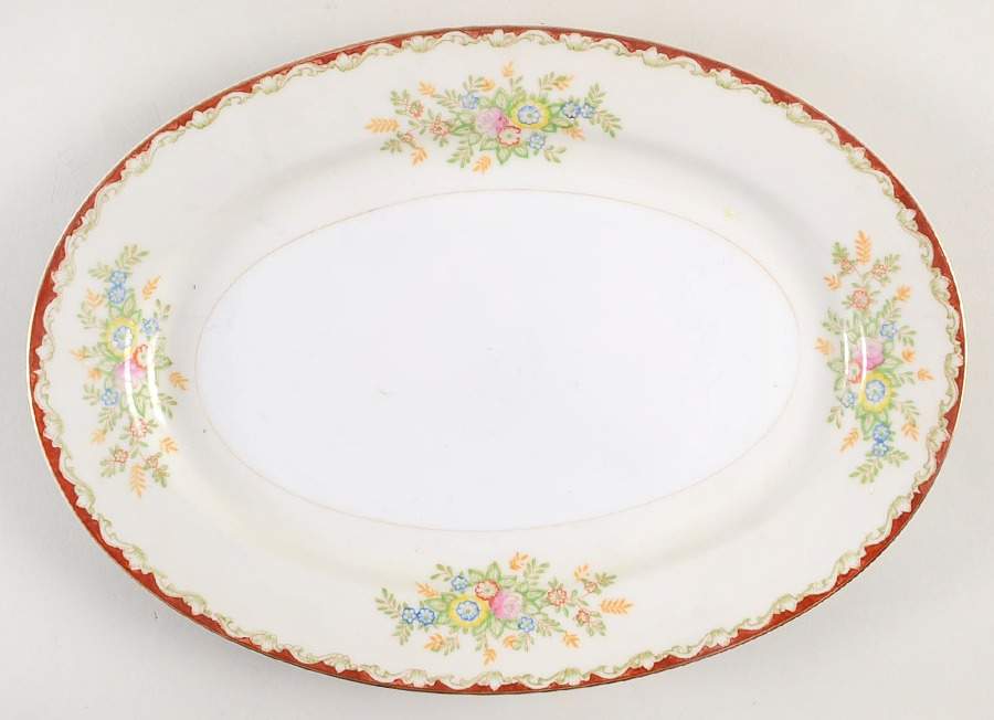 CWJ5 11" Oval Serving Platter by Cosmos Ware Japan-1