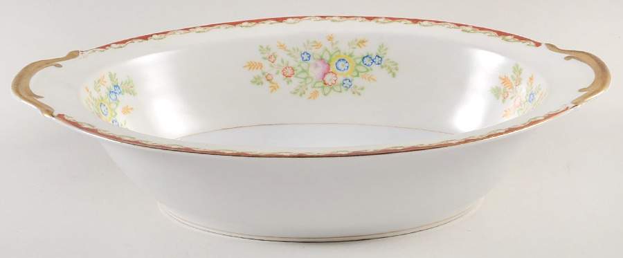 CWJ5 11" Oval Vegetable Bowl by Cosmos Ware Japan-1
