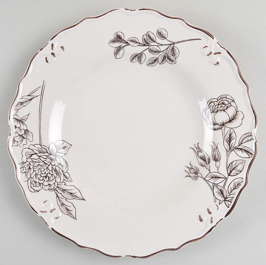 Vintage Floral Dinner Plate by Certified International-1