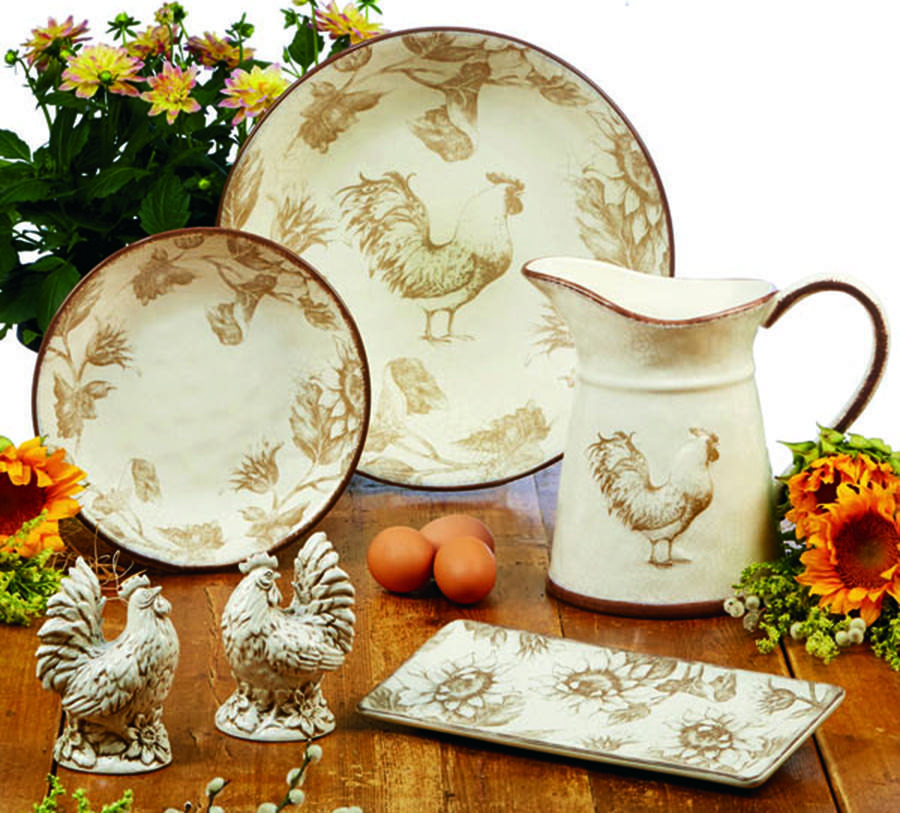 Toile Rooster 13" Pasta Serving Bowl by Certified International-1
