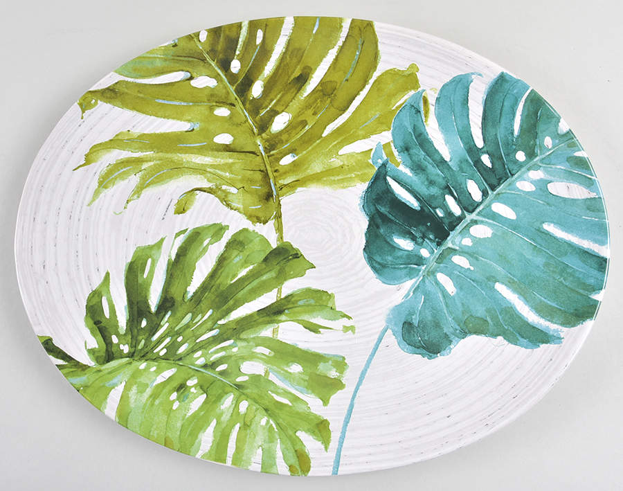 Mixed Greens 16" Oval Serving Platter by Certified International-1