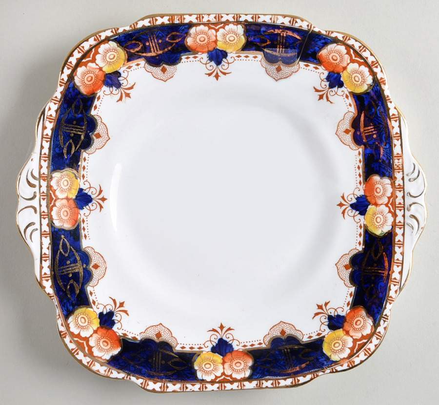 CLC123 Handled Cake Plate by Colclough-1