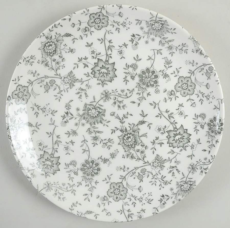 Jacobean Gray Dinner Plate by Churchill-1