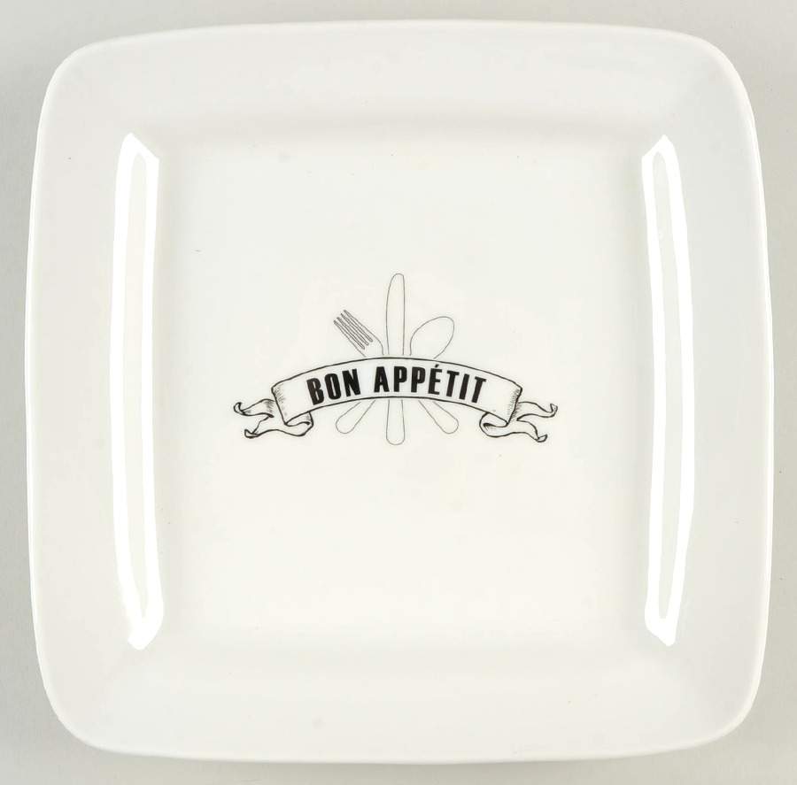 Bon Appetit 10" Square Serving Platter by Crate & Barrel-1