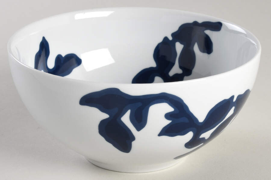 Indigo Vine Soup/Cereal Bowl by Crate & Barrel-1