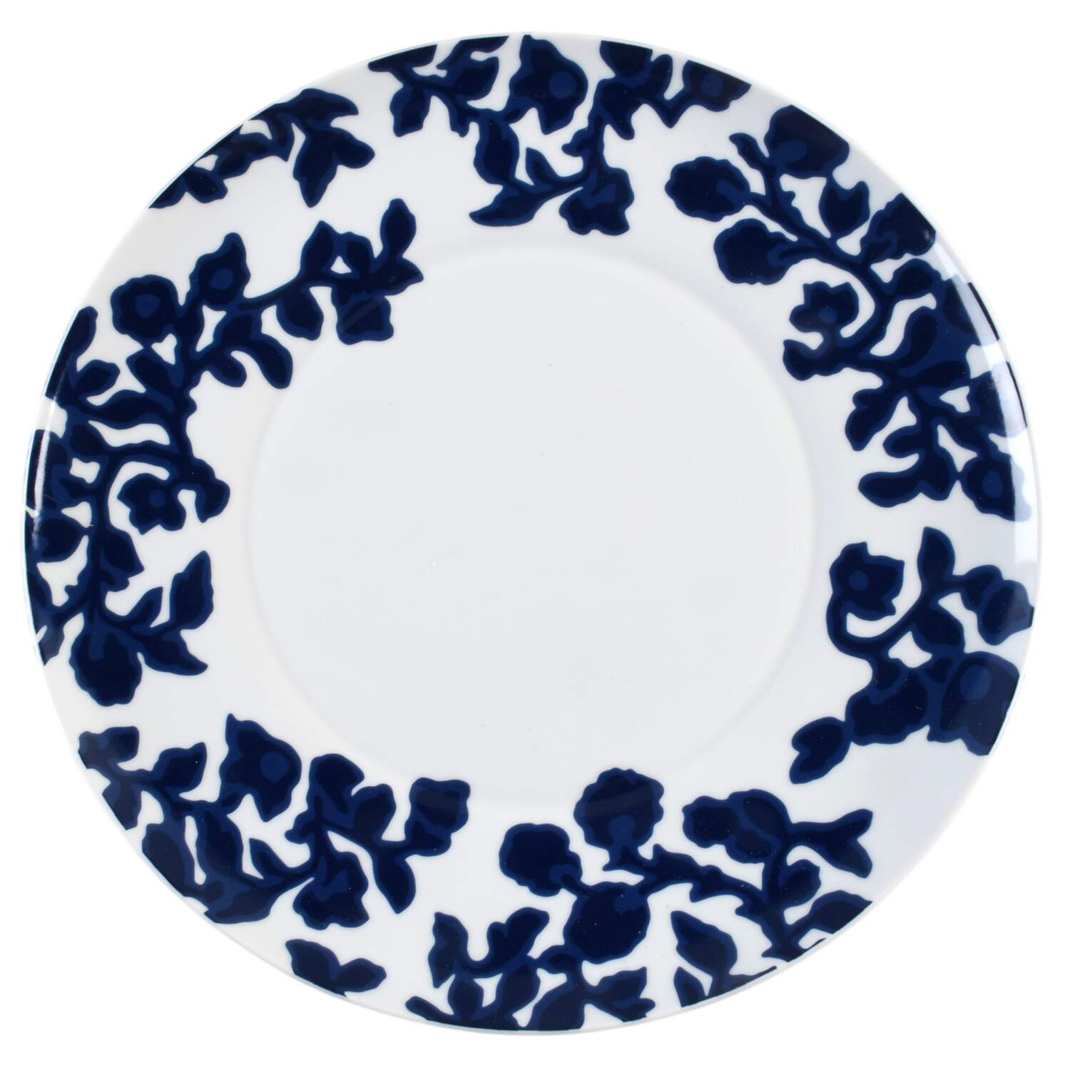 Indigo Vine Dinner Plate by Crate & Barrel-1