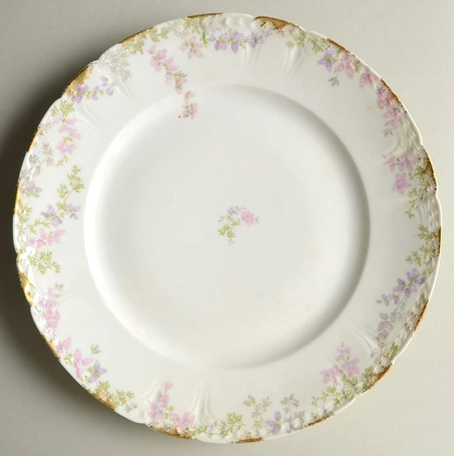 Head 112 Purple Dinner Plate by Charles Field Haviland-1