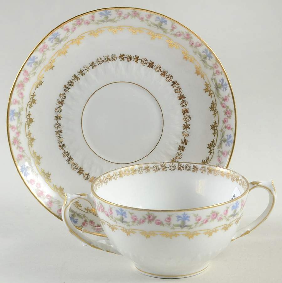 CHF2008 Flat Bouillon Cup & Saucer by Charles Field Haviland-1