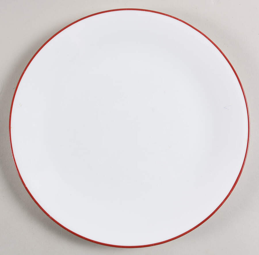 Red Dinner Plate by Corning Corelle-1