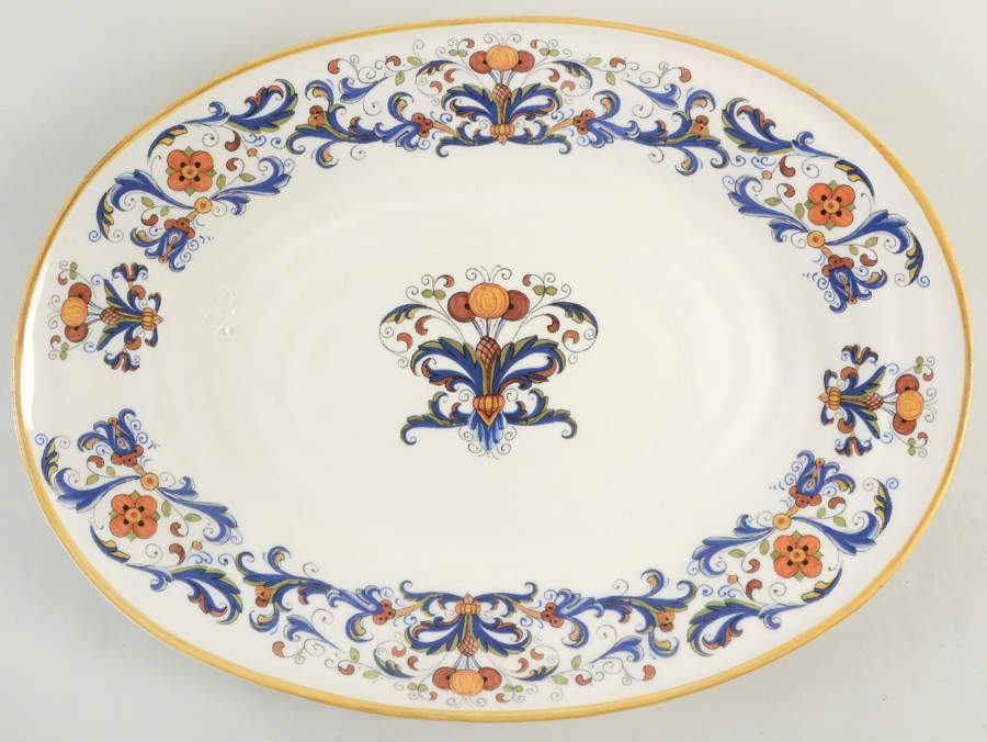 CU46 17" Oval Serving Platter by Ceramica Cuore-1
