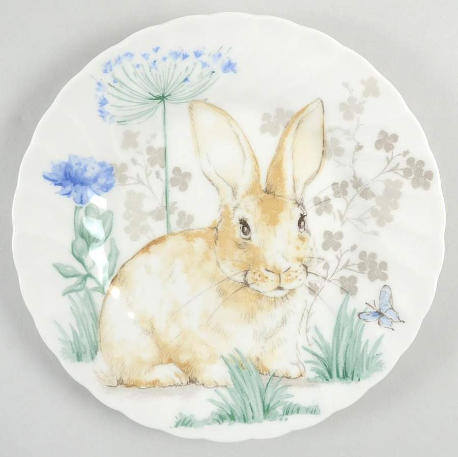 Spring Rabbit Salad Plate by Churchill-1