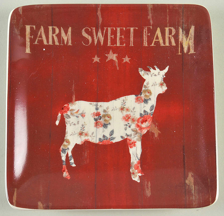 Farmhouse Square Canape Plate by Certified International-1