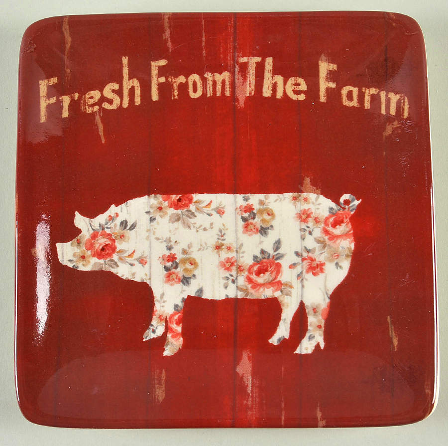 Farmhouse Square Canape Plate by Certified International-1