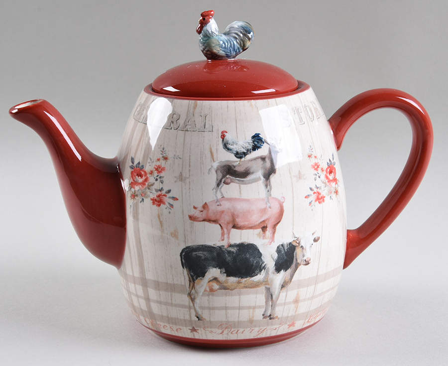 Farmhouse Teapot & Lid by Certified International-1