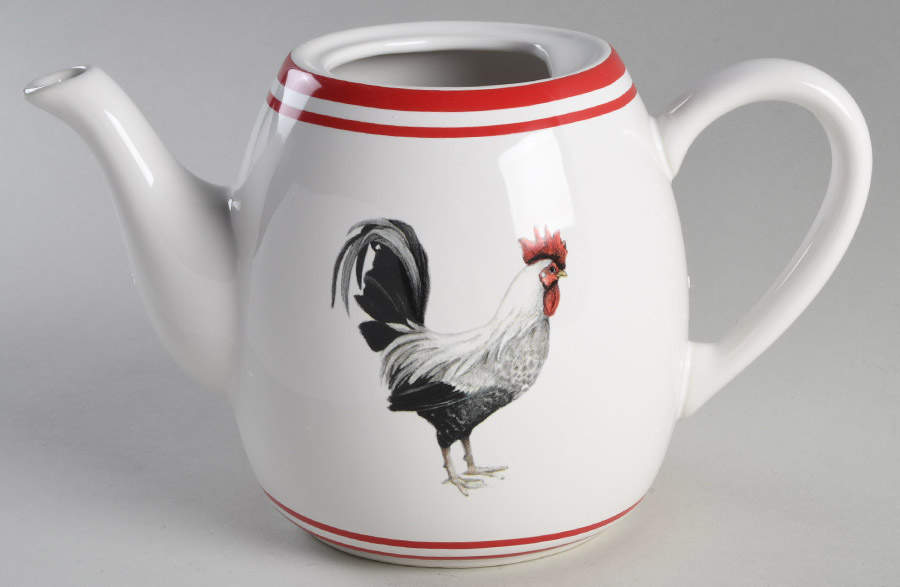 Homestead Rooster Teapot No Lid by Certified International-1