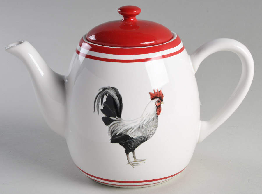 Homestead Rooster Teapot & Lid by Certified International-1