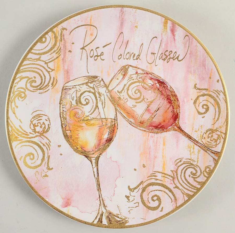 Wine All the Time Dessert Luncheon Plate by Certified International-1