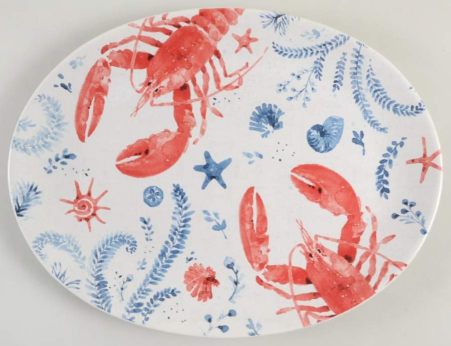 Nautical Life 16" Oval Serving Platter by Certified International-1