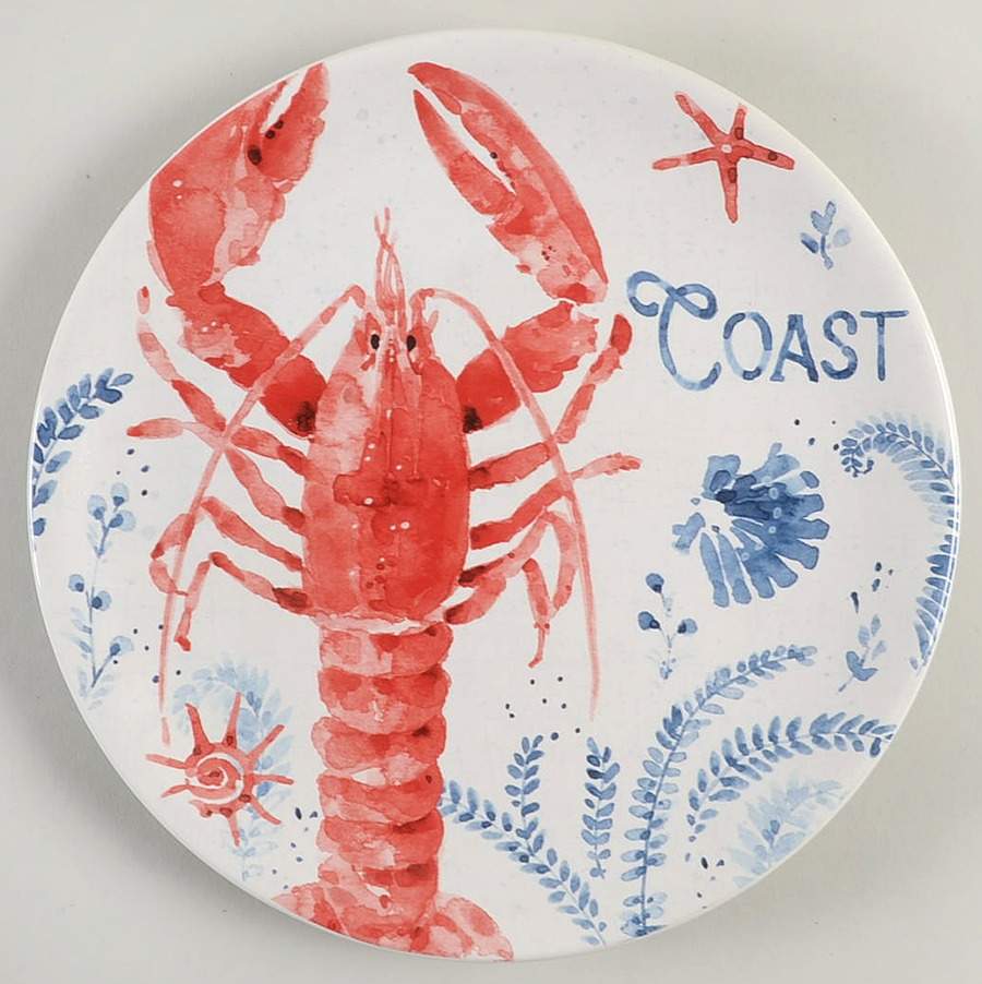 Nautical Life Dessert Luncheon Plate by Certified International-1
