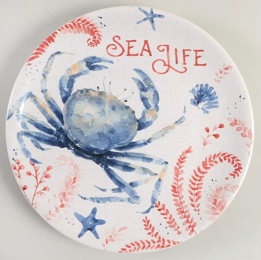 Nautical Life Dessert Luncheon Plate by Certified International-1