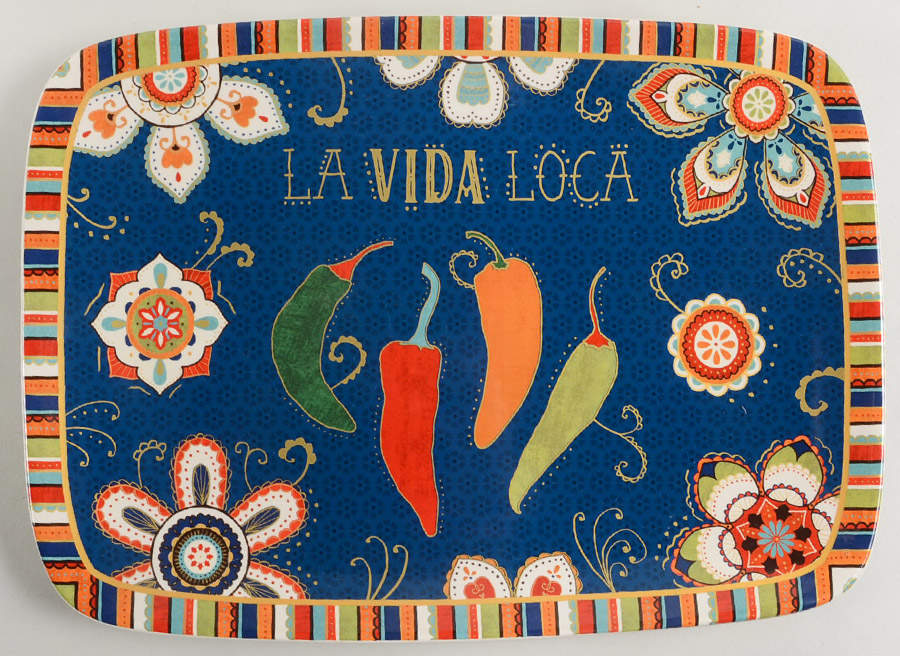 La Vida 13" Rectangular Serving Platter by Certified International-1