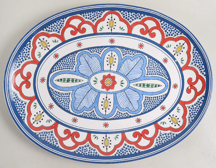 Tangier 16" Oval Serving Platter by Certified International-1