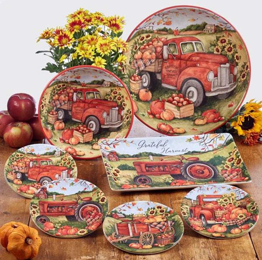 Harvest Bounty Canape Plate by Certified International-1