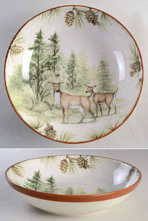 Mountain Retreat 13" Pasta Serving Bowl by Certified International-1