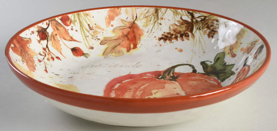 Harvest Splash 13" Pasta Serving Bowl by Certified International-1