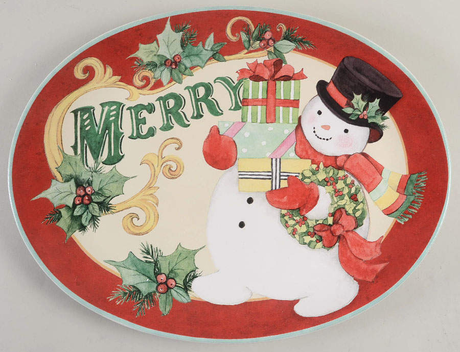 Believe 16" Oval Serving Platter by Certified International-1