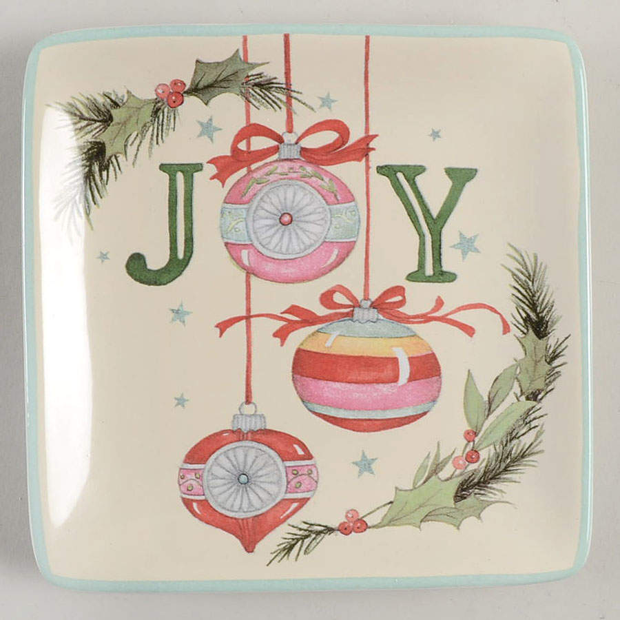 Believe Square Canape Plate by Certified International-1