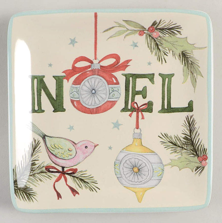 Believe Square Canape Plate by Certified International-1