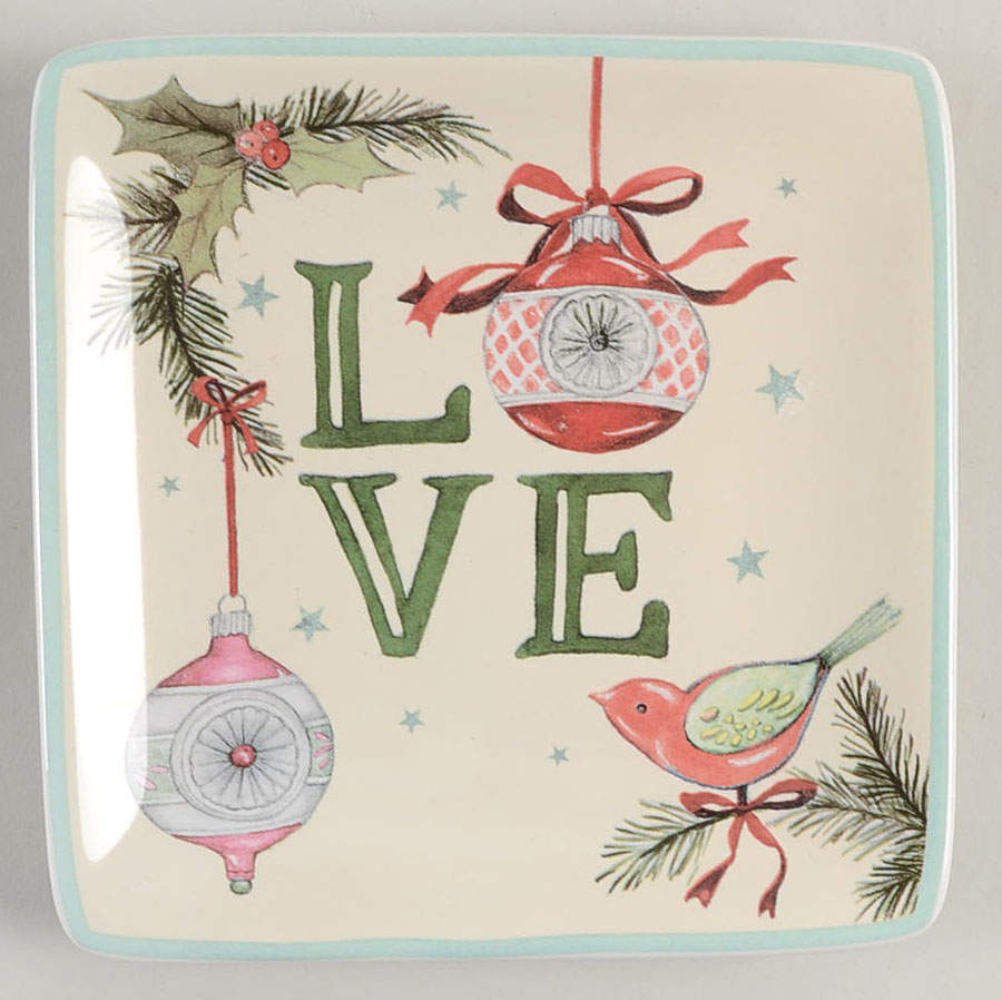Believe Square Canape Plate by Certified International-1