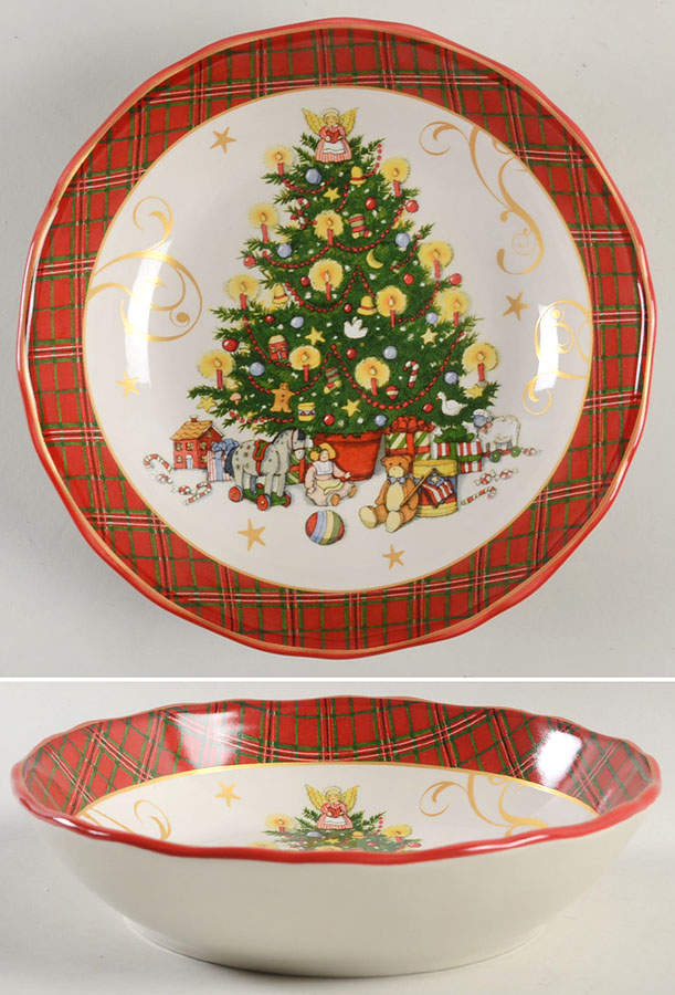 Vintage Santa 8" Soup/Pasta Bowl by Certified International-1