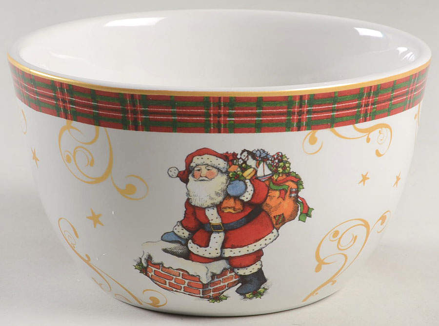 Vintage Santa Individual Ice Cream Dish by Certified International-1