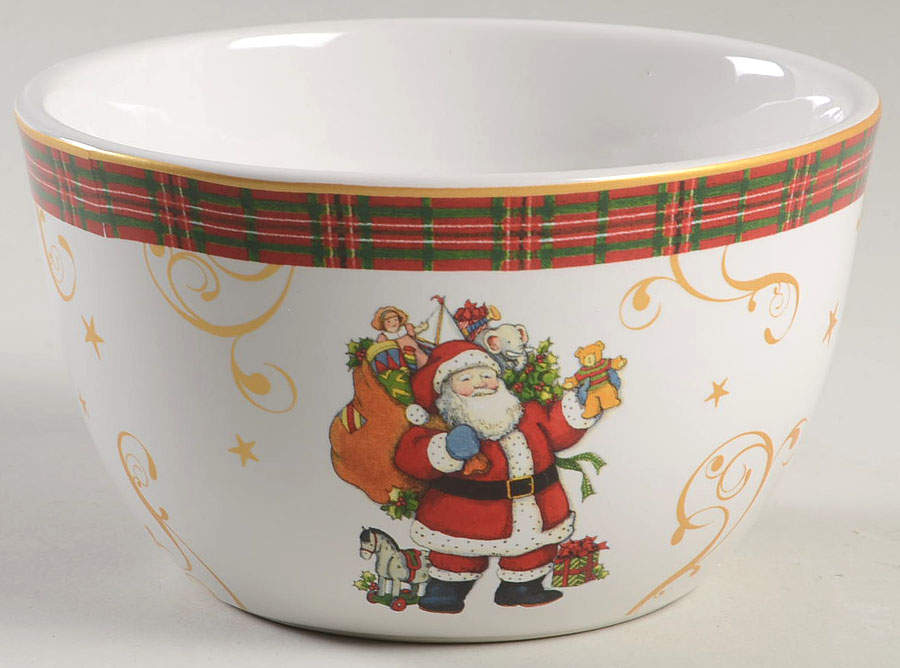 Vintage Santa Individual Ice Cream Dish by Certified International-1