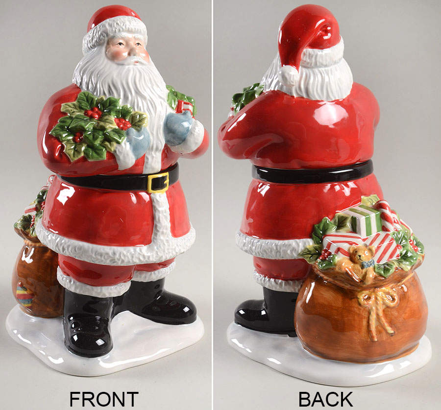 Vintage Santa Lid for Figural Cookie Jar by Certified International-1