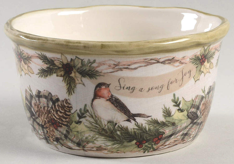 Holly and Ivy Individual Ice Cream Dish by Certified International-1