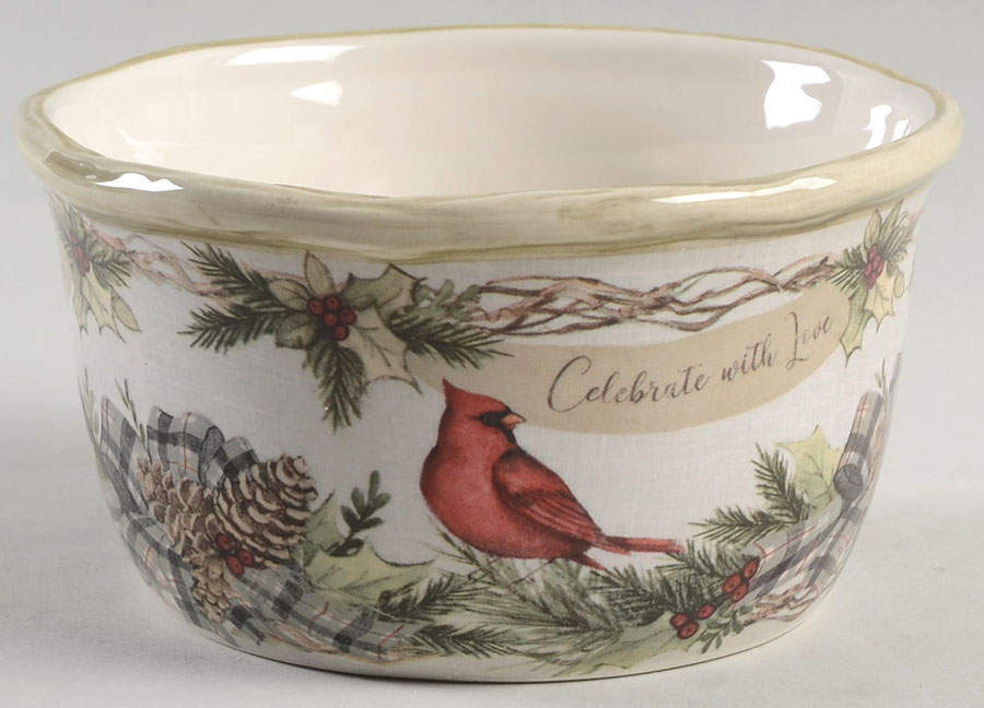 Holly and Ivy Individual Ice Cream Dish by Certified International-1