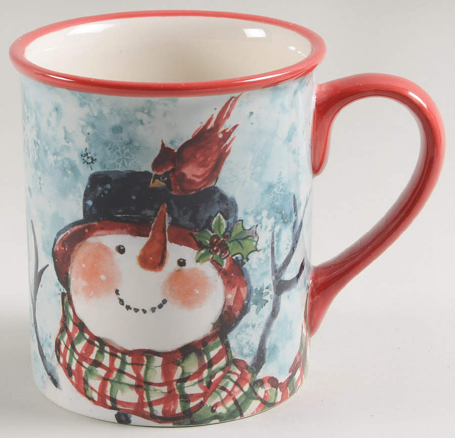 Watercolor Snowman Mug by Certified International-1