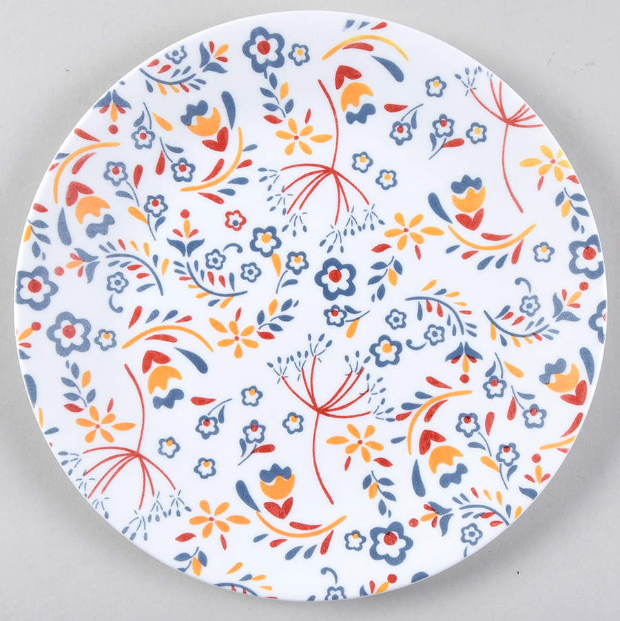 Prairie Garden Red Dessert/Pie Plate by Corning Corelle-1
